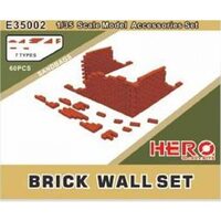 Hero Hobby E35002 1/35 Brick Walls Plastic Model Kit - HE35002