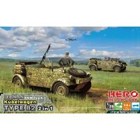 Hero Hobby H35005 1/35 Kubelwagen TYPE82 2 in 1 + Mg34 AA & AG tripod fitter opting/Fuel tank frame - HH35005