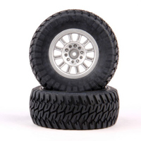 HELION HLNA0154 TIRES. AT2. MOUNTED. SILVER WHEEL. PAIR (DOMINUS. SC) - HLNA0154