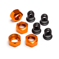 HPI 101752 Shock Caps For 101090, 101091 And 101185 Trophy Series 4Pcs (Orange) - HPI-101752