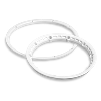 HPI Heavy Duty Wheel Bead Lock Rings (White/For 2 Wheels) [3270]