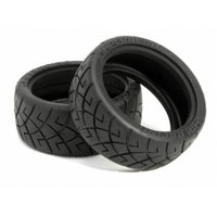 HPI X Pattern Radial Tire 26mm D Compound [4790]