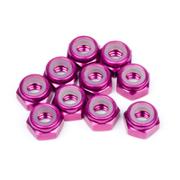 HPI Aluminum Lock Nut M4 (Purple/10Pcs) [Z867]