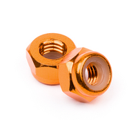 HPI Z868 Aluminum Lock Nut M4 (Orange/10Pcs)