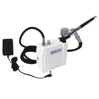 Hseng HS08AC-SK Mini Air Compressor Kit (Includes Hose and HS-30 Airbrush) - HS-08AC-SK