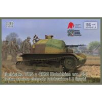IBG 1/35 TKS Polish Tankette with machine gun (includes 2 figures) Plastic Model Kit [35045]