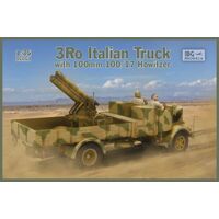 IBG 1/35 3Ro Italian Truck with 100/17 100mm Howitzer Plastic Model Kit [35053]