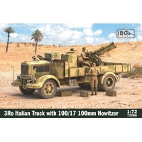 IBG 1/72 3Ro Italian Truck with 100/17 100mm Howitzer Plastic Model Kit [72098]