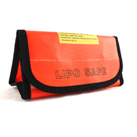 Infinity Power Orange Color 60mm*75mm*185mm Glass Fiber LiPo Bag - IP-00022