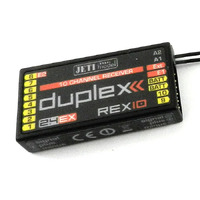 Jeti Model Duplex REX10 10 Channel Full Range Receiver with Integrated Expander and UDI Digital Output - JDEXRR10