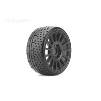 Jetko 1/8 GT HOT DOT Tyres (Radia Rim/Black/Medium Soft/Belted) (2pcs) [1102RBMSGB]