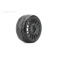 Jetko 1/8 GT VERTEX Tyres (Radia Rim/Black/Ultra Soft/Belted) (2pcs) [1103RBUSGB]