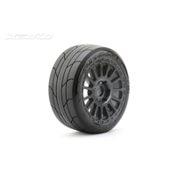 Jetko 1/8 Buggy EX-SUPER SONIC Tyres (Radia Rim/Black/Medium Soft/Belted) (2pcs) [1504RBMSGB]