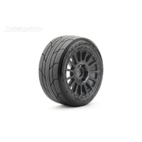 Jetko 1/8 Buggy EX-SUPER SONIC Tyres (Radial Rim/Black/Medium Soft/Belted) [1504RBMSGB]