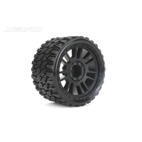 Jetko 1/8 SMT 4.0 PROPHET Tyres (Claw Rim/Black/Medium Soft/Belted/17mm 0 o/s) [1902CBMSGBB1]