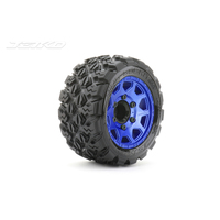 Jetko 1/10 ST 2.8 EX-KING COBRA Tyres (Claw Rim/Metal Blue/Medium Soft/12mm 0 o/s) [2702CLMSGNB1]