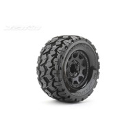 Jetko 1/10 MT 2.8 EX-TOMAHAWK Tyres (Claw Rim/Black/Medium Soft/12mm/Narrow) (2pcs) [2801CBMSGNB1]