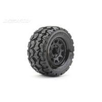Jetko 1/10 MT 2.8 EX-TOMAHAWK Tyres (Claw Rim/Black/Medium Soft/14mm) [2801CBMSGNB3]