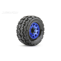 Jetko 1/10 MT 2.8 EX-TOMAHAWK Tyres (Claw Rim/Metal Blue/Medium Soft/12mm 0 o/s) [2801CLMSGNB1]