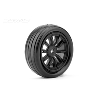 Jetko 1/10 DR Booster FF Tyres (Claw Rim/Black/Super Soft) (2pcs) [2901CBSSG]