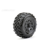 Jetko 1/10 SC EX-KING COBRA Tyres (Claw Rim/Black/Medium Soft/12mm) (2pcs) [3102CBMSGNB2 ]