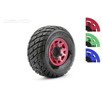 Jetko 1/10 SC EX-ROCKFORM Tyres (Claw Rim/Metal Red/Medium Soft/12mm) (2pcs) [3103CRMSGNB1]
