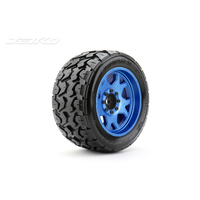 Jetko 1/5 XMT EX-TOMAHAWK Tyres (Claw Rim/Metal Blue/Medium Soft/Belted/24mm) [5801CLMSGBB2]