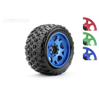 Jetko 1/5 XMT EX-KING COBRA Tyres (Claw Rim/Metal Blue/Medium Soft/Belted/24mm) [5802CLMSGBB1]