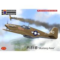 Kovozavody 1/72 P-51B "Mustang Aces" Plastic Model Kit