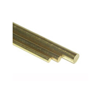 K&S 5072 Brass Bendable Rod 1/16 & 3/34 x 12" (4) - KSE-5072