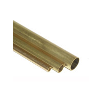 K&S Brass Square Tube 1/16 x 12" 0.014 Wall (2)