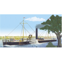 Lindberg 1/96 Fulton's Clermont Paddle Wheel Steamship