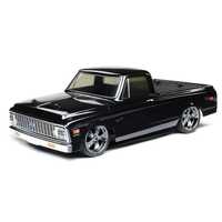 Losi V100 1972 Chevy C10 Pick-Up Truck, 1/10 On-Road RTR, Black - LOS03034T2