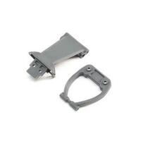 Losi Front Bumper/Skid Plate and Support, Grey, Rock Rey - LOS231040