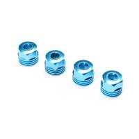Losi Aluminium Lower Shock Caps, King Blue, 4pcs, SBR 2.0 - LOS253032