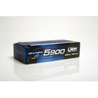 LRP HV Stock Spec Shorty GRAPHENE-4 5900mAh Hardcase battery - 7.6V LiPo - 135C/65C