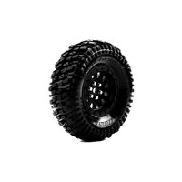 LOUISE WORLD CR-Champ Super Soft Crawler Tyre 1.9" class tyre 12mm hex Chrome Black - LT3345VBC