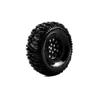 LOUISE WORLD CR-Mallet Super Soft Crawler Tyre 1.9" class tyre 12mm hex Chrome Black - LT3346VBC