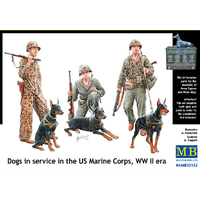 Master Box 35155 1/35 Dogs in service in the US Marine Corps, WW II era Plastic Model Kit - MB35155