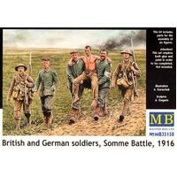 Master Box 1/35 British and German soldiers, Somme Battle, 1916 Plastic Model Kit