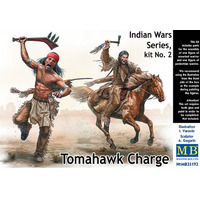 Master Box 1/35 Indian Wars Series, kit No. 2. Tomahawk Charge Plastic Model Kit