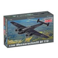 Minicraft 14720 1/144 Bf-110 Messerschmitt with 2 marking options Plastic Model Kit - MI14720
