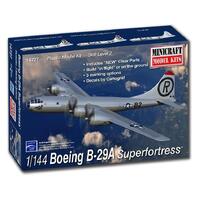 Minicraft 14727 1/144 B-29A Stratofortress (new tooling for clear parts) Plastic Model Kit - MI14727
