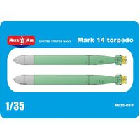 Micromir 1/35 USA Mark14 torpedo (2 pcs in box ) Plastic Model Kit