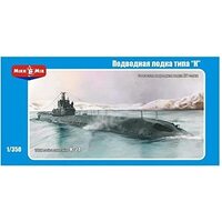 Micromir 1/350 Russian submarine type "K" Plastic Model Kit
