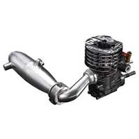 OS Engines T1204 .12 Size Nitro On Road Touring Car Engine with T1070 Silencer - OSM1CS01