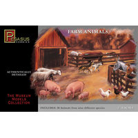 Pegasus 1/48 Farm Animals (30 piece set)