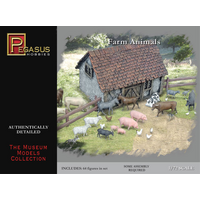 Pegasus 7052 1/72 Farm Animals (64 piece set) - PEG-7052