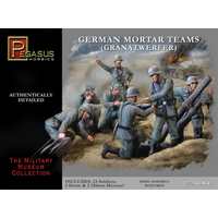 Pegasus 7204 1/72 German Mortar Team (Granatwerfer) (28 piece set) - PEG-7204