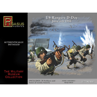Pegasus 1/72 U.S. Rangers D-Day June 6th 1944 (39 piece set)
